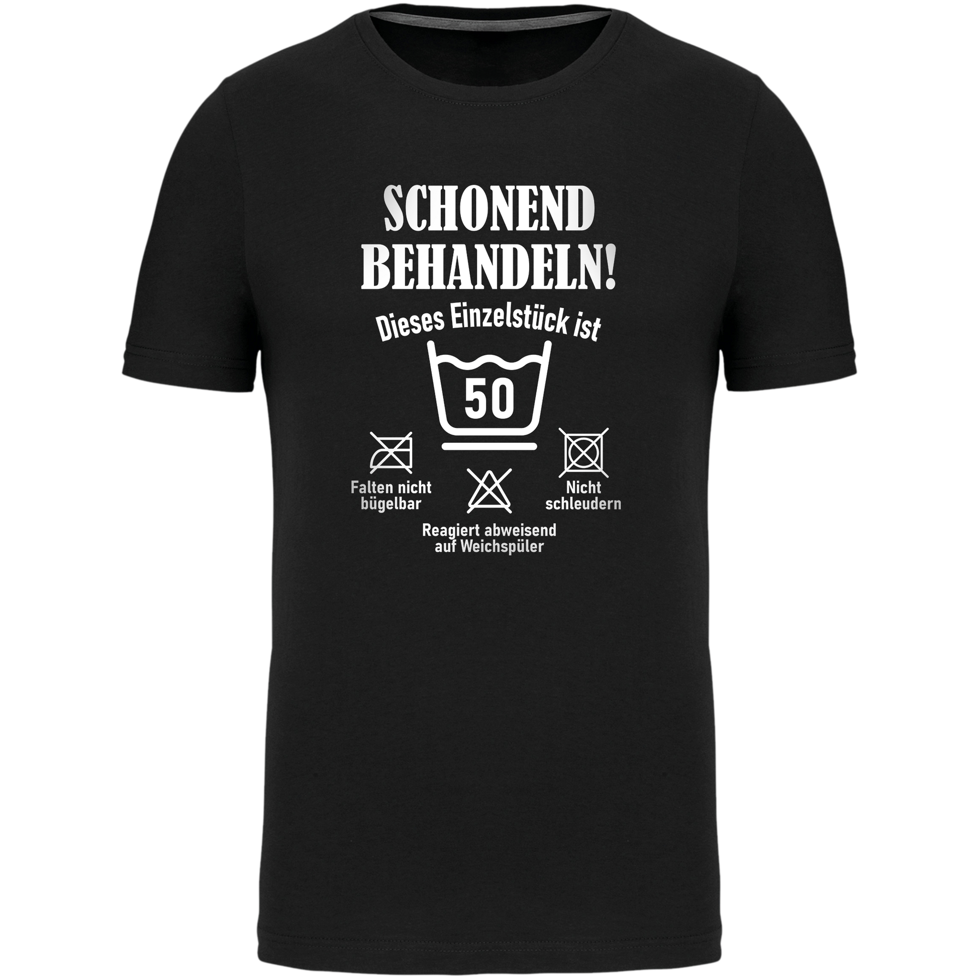 "Schonend behandeln" Herren T-Shirt